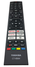 Load image into Gallery viewer, TOSHIBA 55UA2063DG 65UA2063DG TV REMOTE CONTROL CT-8564