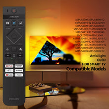 Load image into Gallery viewer, PHILIPS 65PML9049 65PML9059/12 65PUS8009/12 AMBILIGHT VOICE TV REMOTE CONTROL 398GM10BEPHNE000CR