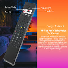 Load image into Gallery viewer, PHILIPS 55OLED808/12 55OLED808 55PUS8508/12 Original Philips Amblight Voice TV Remote Control 398GM08BEPHN0019CR