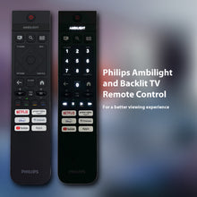 Load image into Gallery viewer, PHILIPS 65PUS8079 75PUS7009/12 75PUS7609/12 AMBILIGHT TV REMOTE CONTROL 398GR10BEPHNE100CR